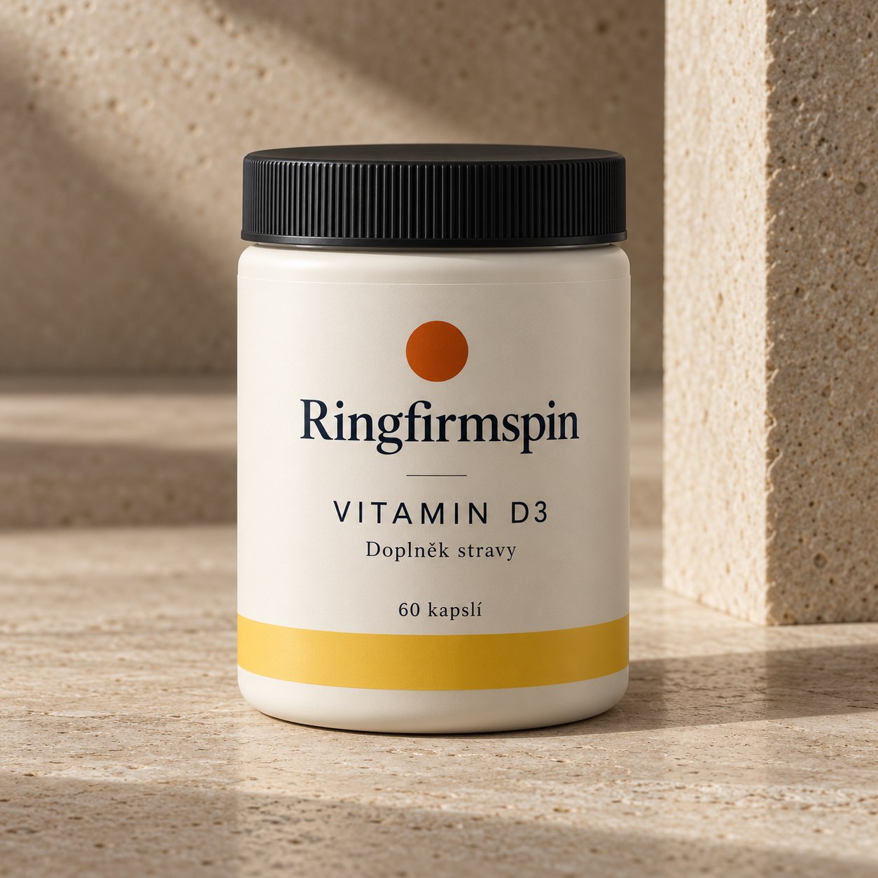 Ringfirmspin – Vitamin D3, uzavřená dóza, 60 kapslí